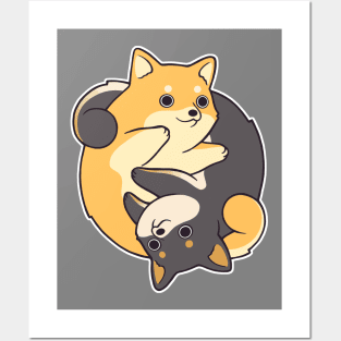 Shiba Yin-Yang Posters and Art